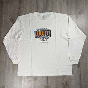 Vintage 2006 Nashville Predators Opening Night Long Sleeve T-Shirt XL NHL